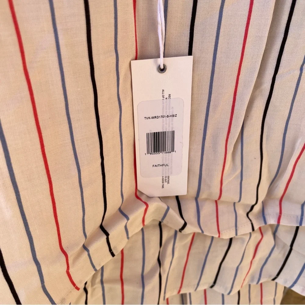 NWT Tavik Women's Romper Shorts Striped Faithful size Small.